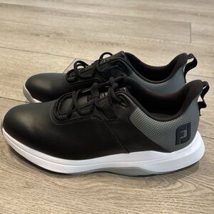 FootJoy ProLite Golf Shoes Black/Grey Mens 9.5 Athletic Casual New